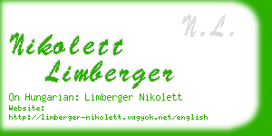 nikolett limberger business card